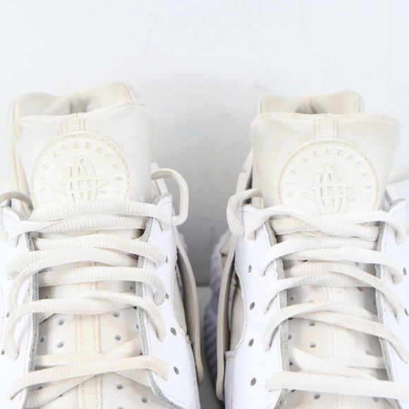 Nike Air Huarache Ostrich Triple White Sneakers main image 4